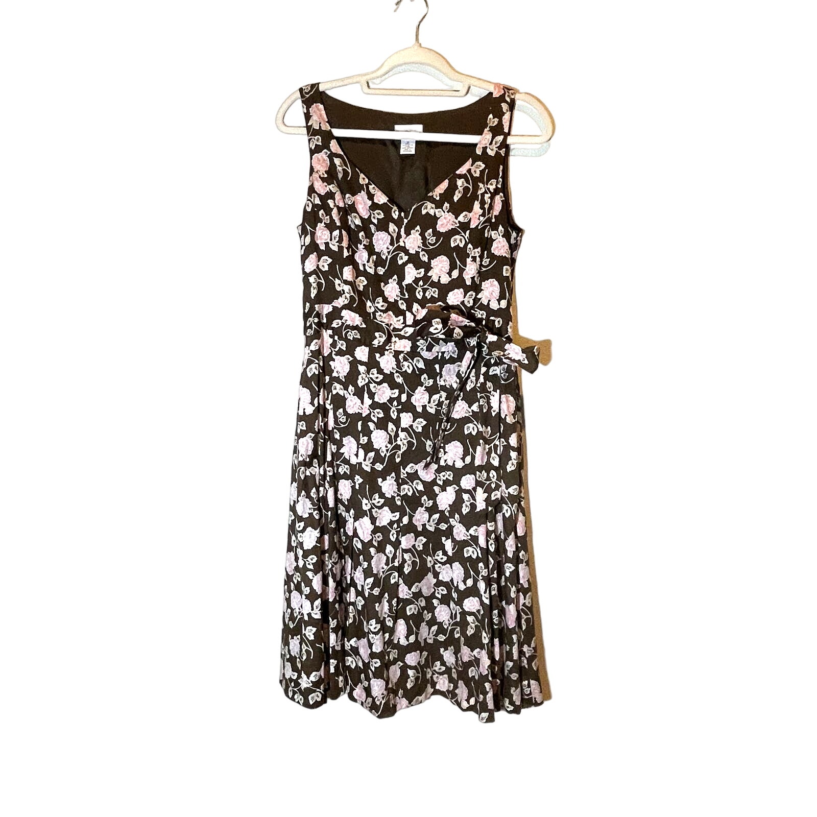 Ann Taylor Loft, Size 10 Floral Dress, Faux Wrap Midi